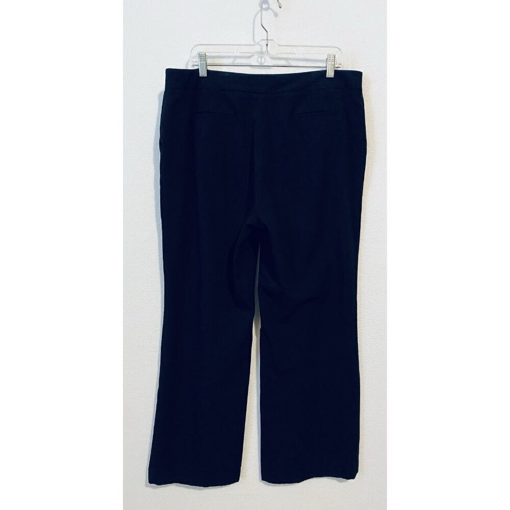 Calvin Klein Pants Womens 14 Black Classic Fit Trouser Leg Stretch Luxe Academia - Picture 4 of 7